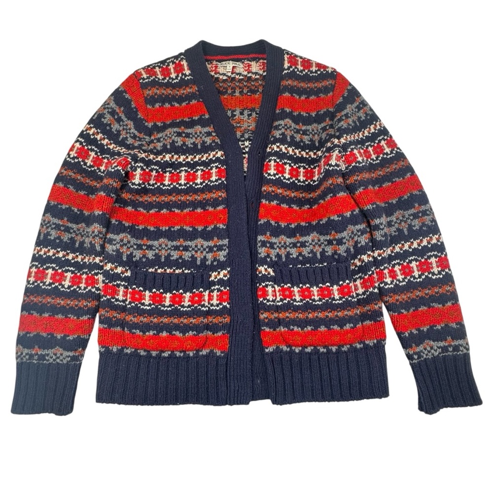 !!!!!!! SOLD !!!!!!!!  Size Small Lambswool Multicolor Fair Isle En Azul Marino